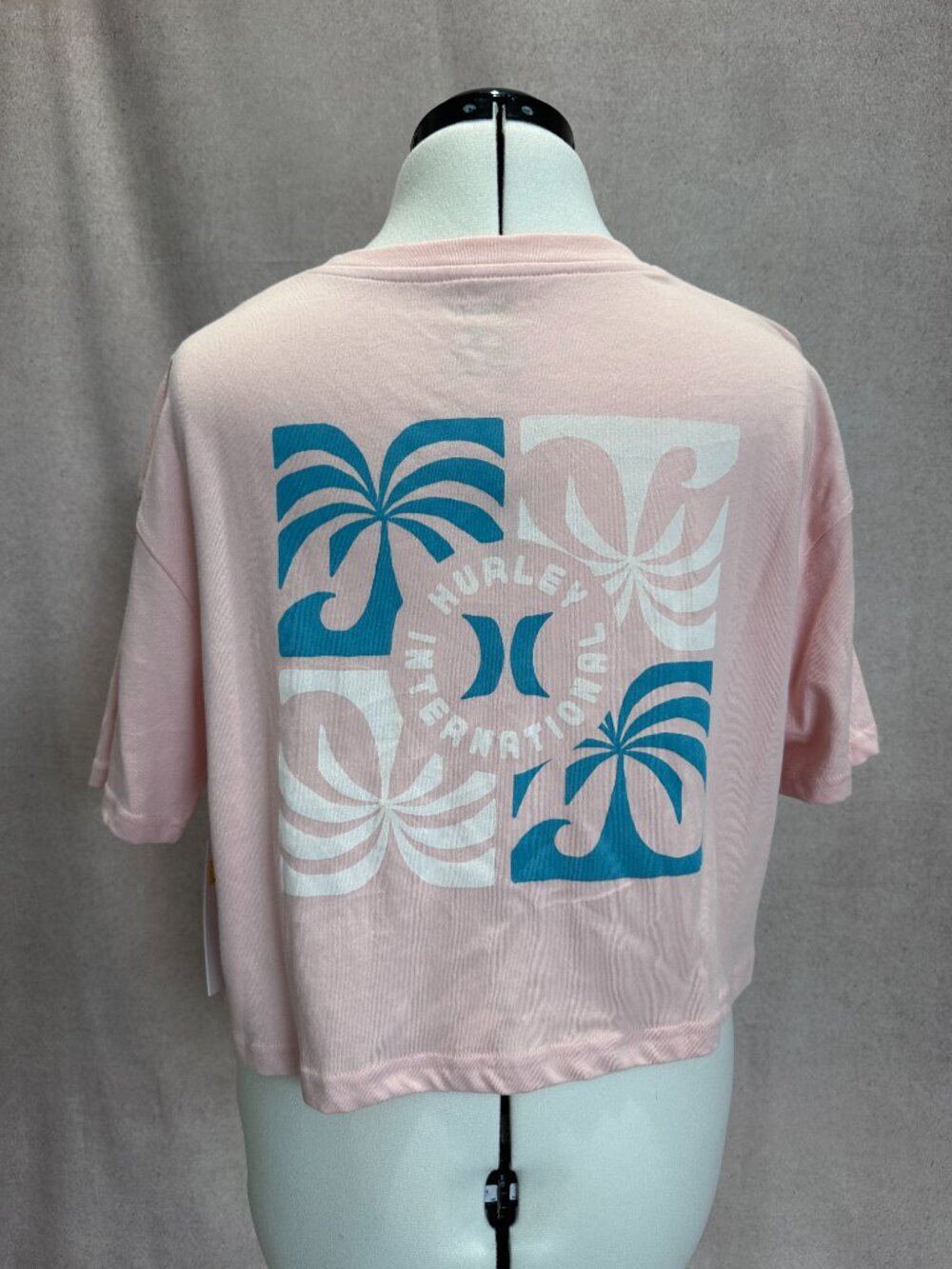 Hurley Cropped Surf T-Shirt, Large - Picture 4 of 5